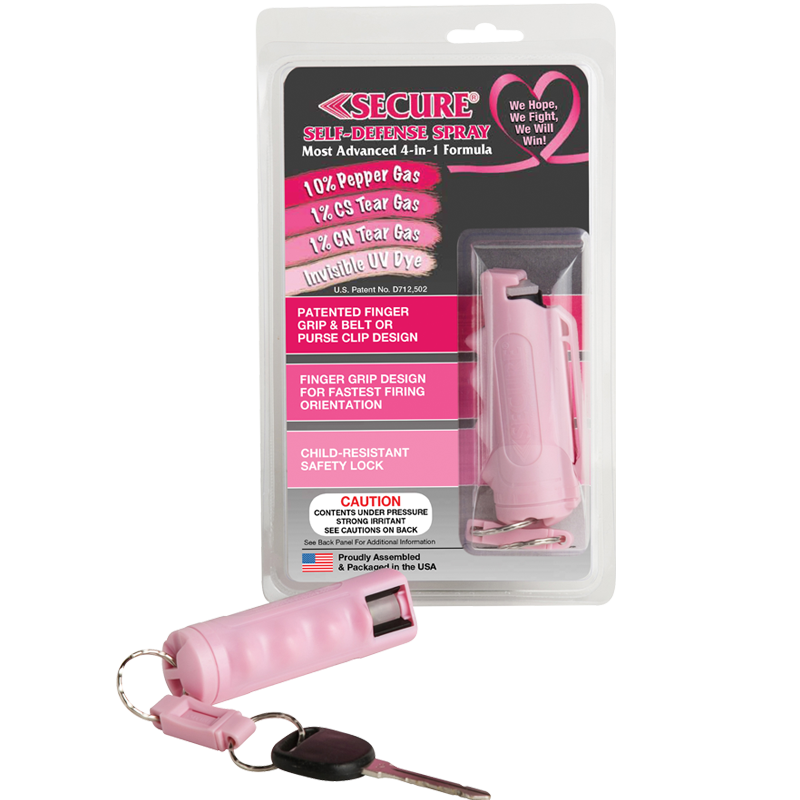 Pepper Defense® 4-in-1™ Formula Pepper Spray - Pink – Pepper