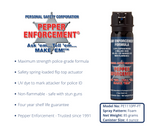 Pepper Enforcement® Foam Pepper Spray - 4 oz. Flip-Top
