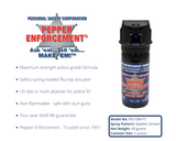 Pepper Enforcement® Splatter Stream Pepper Spray - 2 oz. Flip-Top