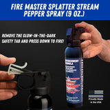 Pepper Enforcement® Splatter Stream Pepper Spray – 9 oz. Canister