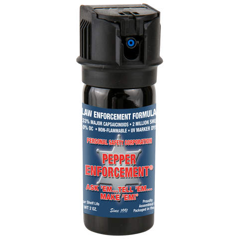 Pepper Enforcement® Brand Pepper Spray Law Enforcement Formula - 2 oz canister