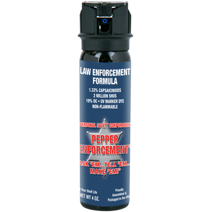 Pepper Enforcement® Brand Pepper Spray Law Enforcement Formula - 4 oz canister